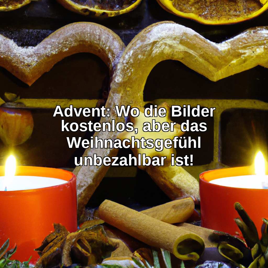 Advent: Wo die Bilder kostenlos, aber das Weihnachtsgefühl unbezahlbar ist!