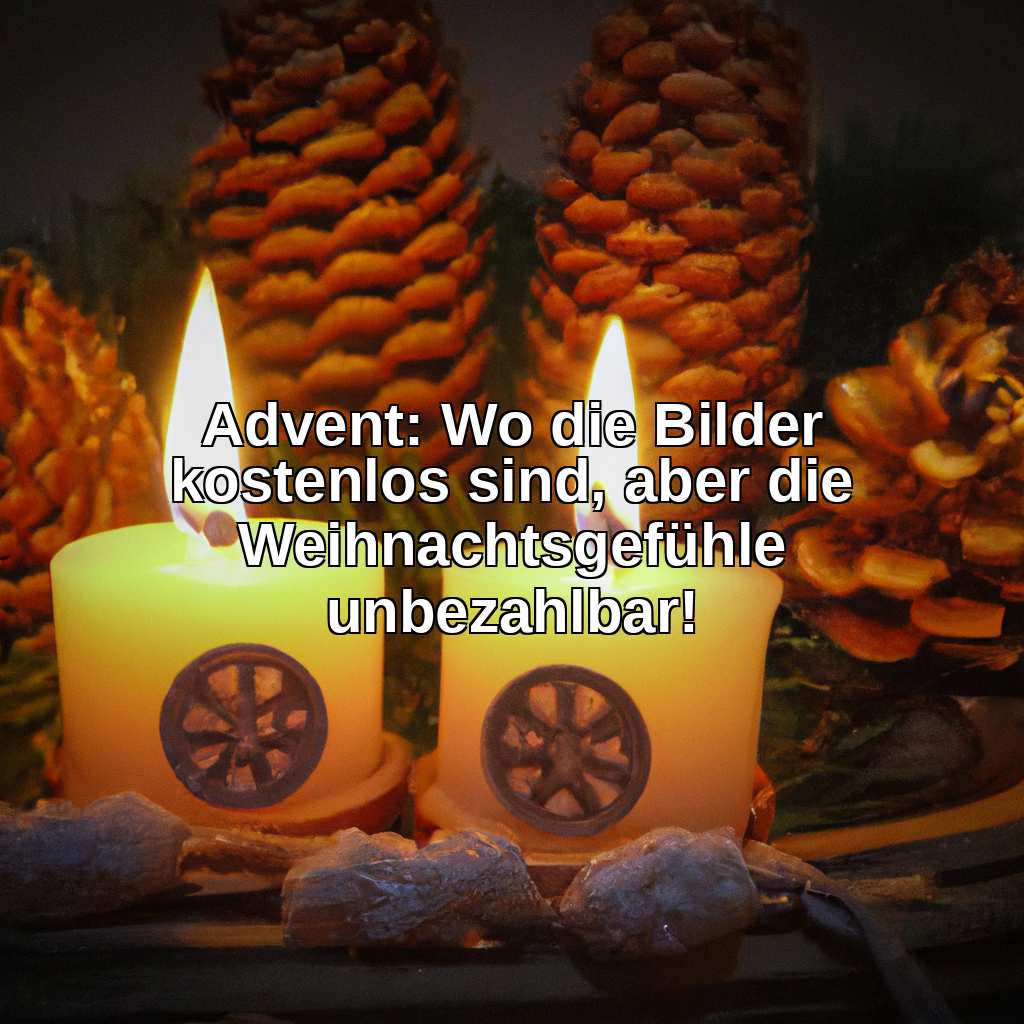 Advent: Wo die Bilder kostenlos sind, aber die Weihnachtsgefühle unbezahlbar!