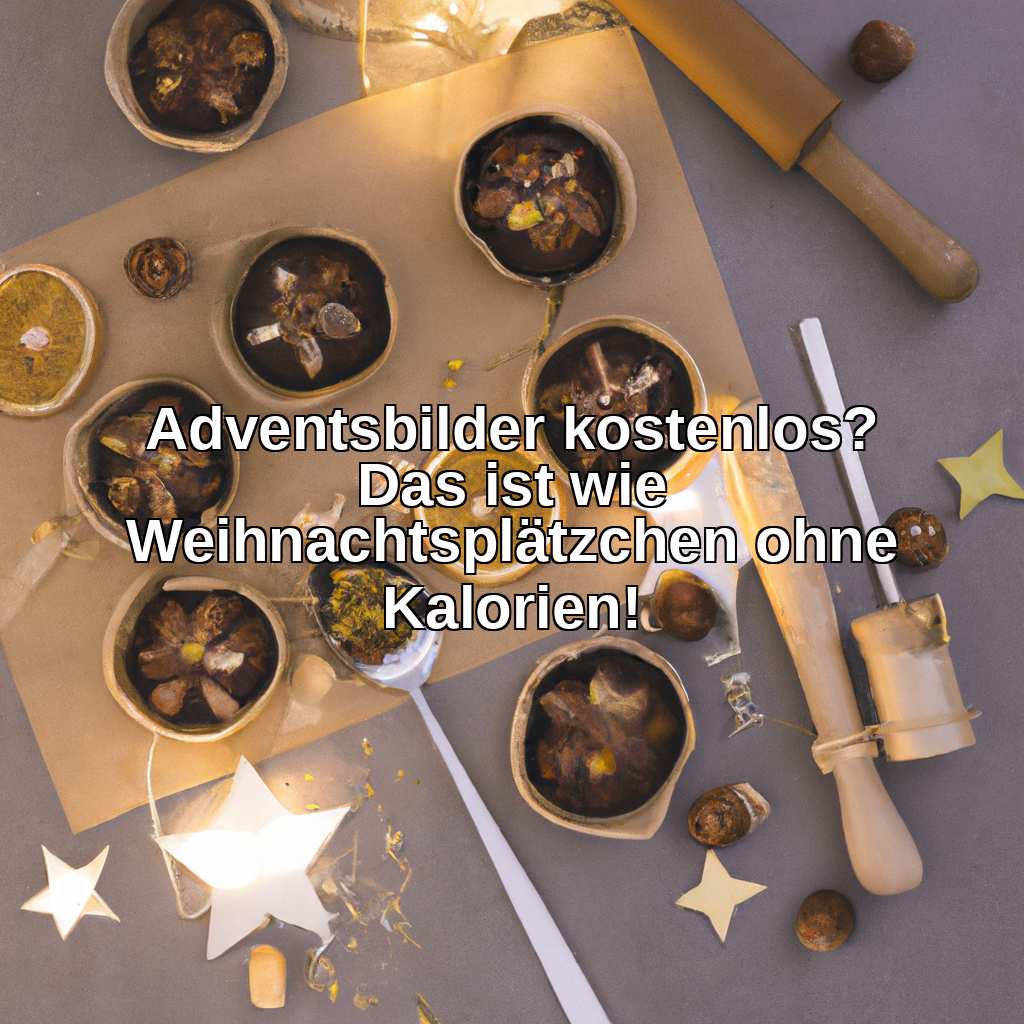 Adventsbilder kostenlos? Das ist wie Weihnachtsplätzchen ohne Kalorien!