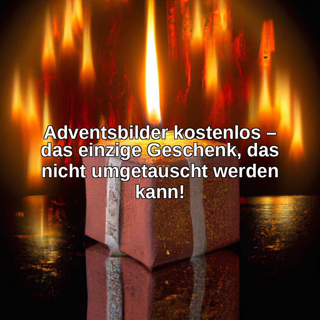 Adventsbilder kostenlos – das einzige Geschenk, das nicht umgetauscht werden kann!