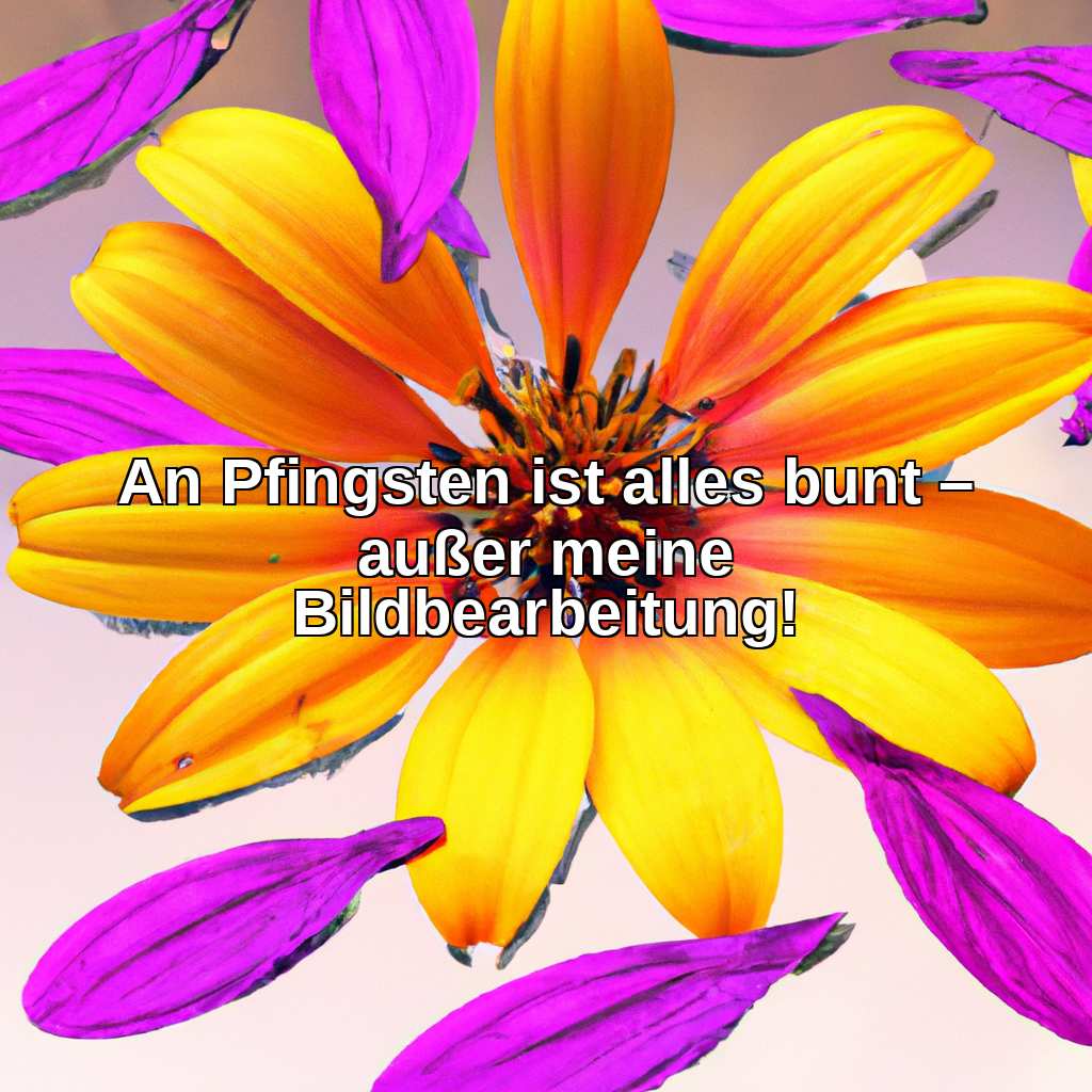 An Pfingsten ist alles bunt – außer meine Bildbearbeitung!