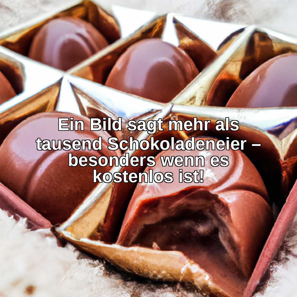 Ein Bild sagt mehr als tausend Schokoladeneier – besonders wenn es kostenlos ist!