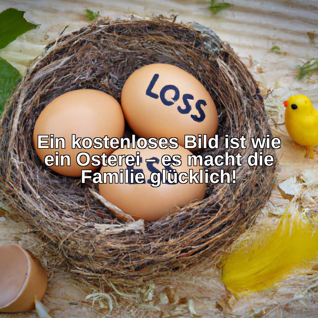 Ein kostenloses Bild ist wie ein Osterei – es macht die Familie glücklich!