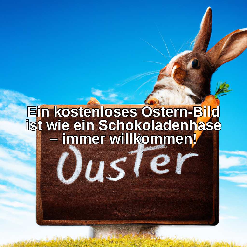 Ein kostenloses Ostern-Bild ist wie ein Schokoladenhase – immer willkommen!