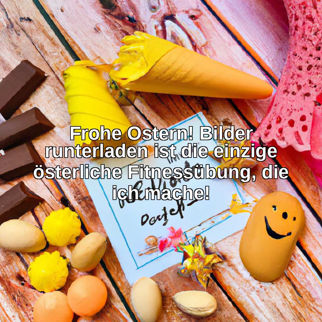 Frohe Ostern! Bilder runterladen ist die einzige österliche Fitnessübung, die ich mache!