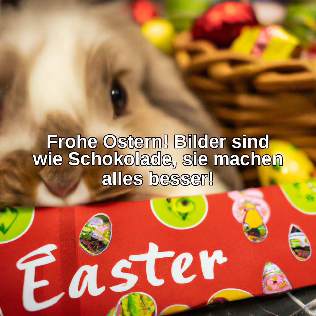 Frohe Ostern! Bilder sind wie Schokolade, sie machen alles besser!