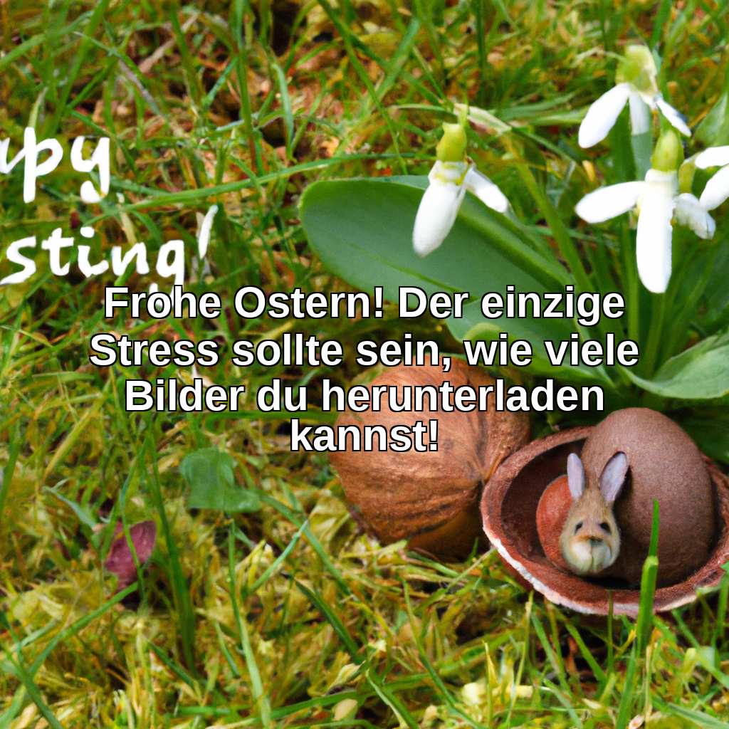 Frohe Ostern! Der einzige Stress sollte sein, wie viele Bilder du herunterladen kannst!