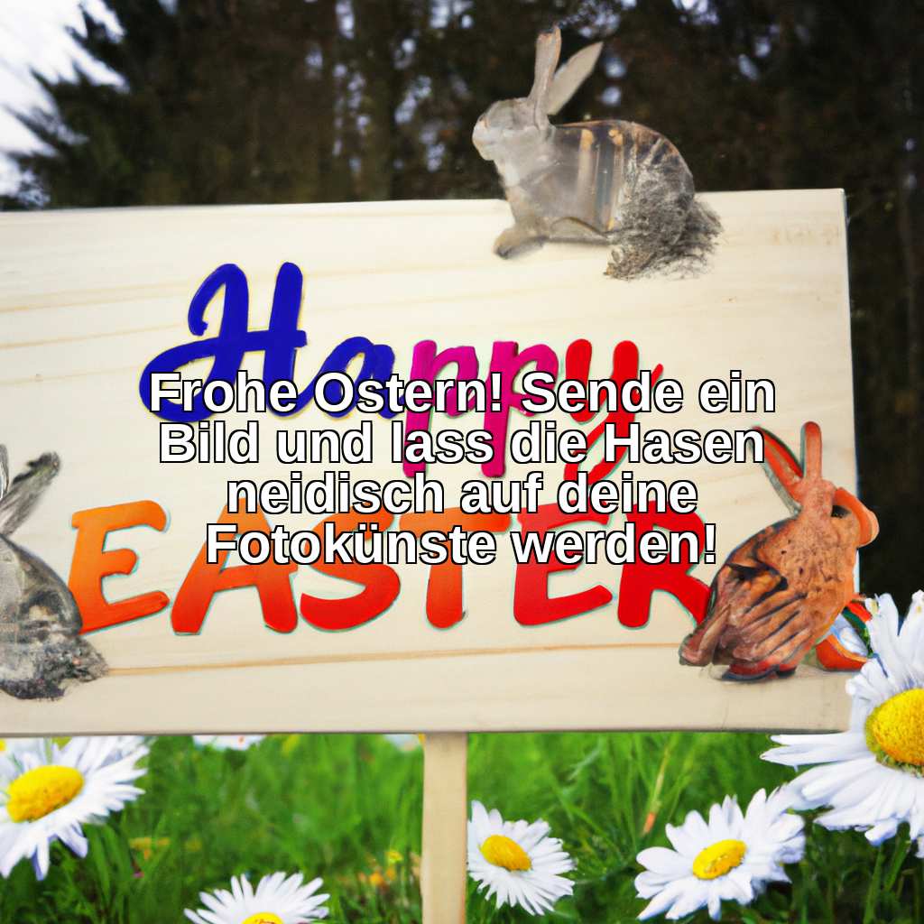 Frohe Ostern! Sende ein Bild und lass die Hasen neidisch auf deine Fotokünste werden!