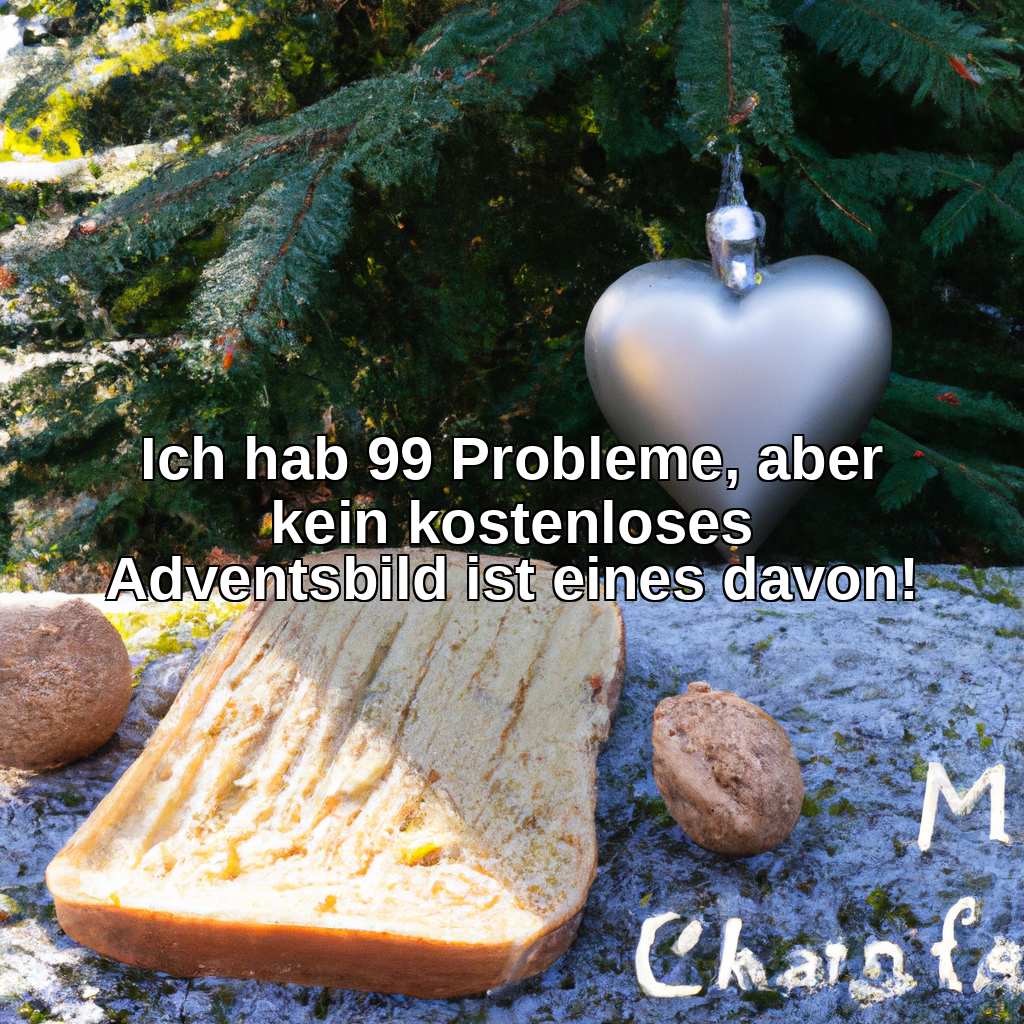Ich hab 99 Probleme, aber kein kostenloses Adventsbild ist eines davon!