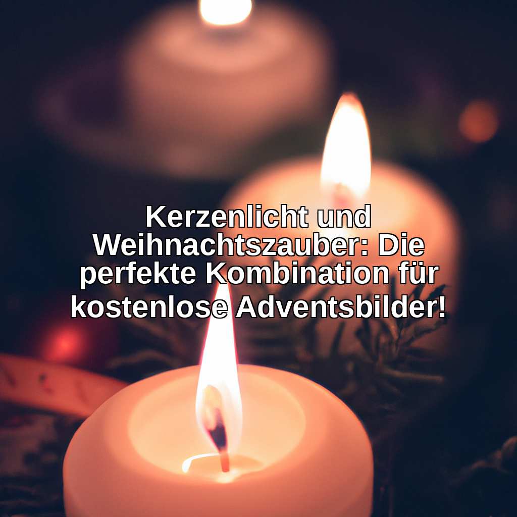 Kerzenlicht und Weihnachtszauber: Die perfekte Kombination für kostenlose Adventsbilder!