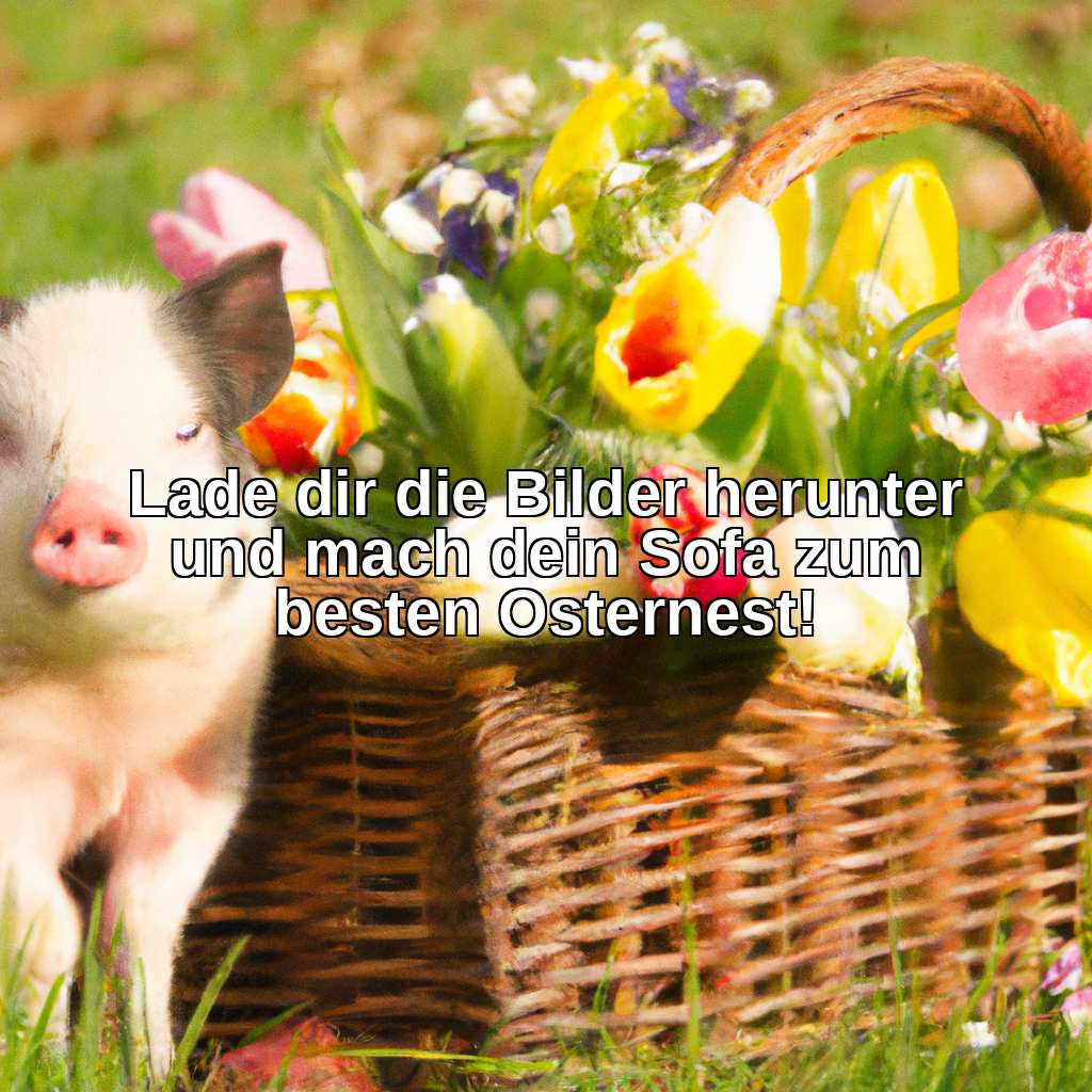 Lade dir die Bilder herunter und mach dein Sofa zum besten Osternest!