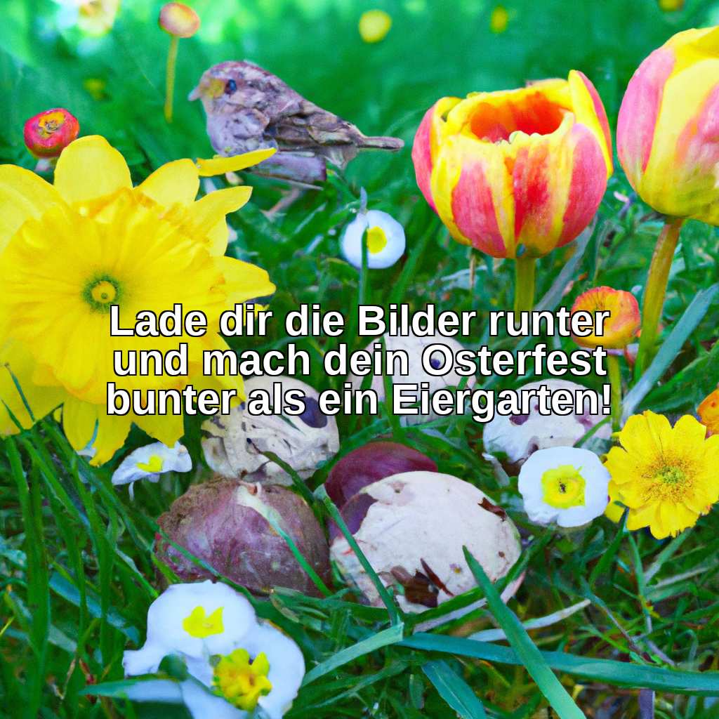 Lade dir die Bilder runter und mach dein Osterfest bunter als ein Eiergarten!
