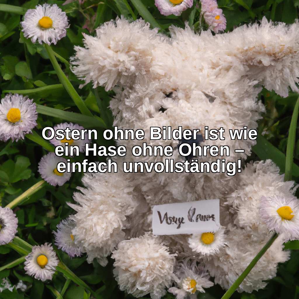 Ostern ohne Bilder ist wie ein Hase ohne Ohren – einfach unvollständig!